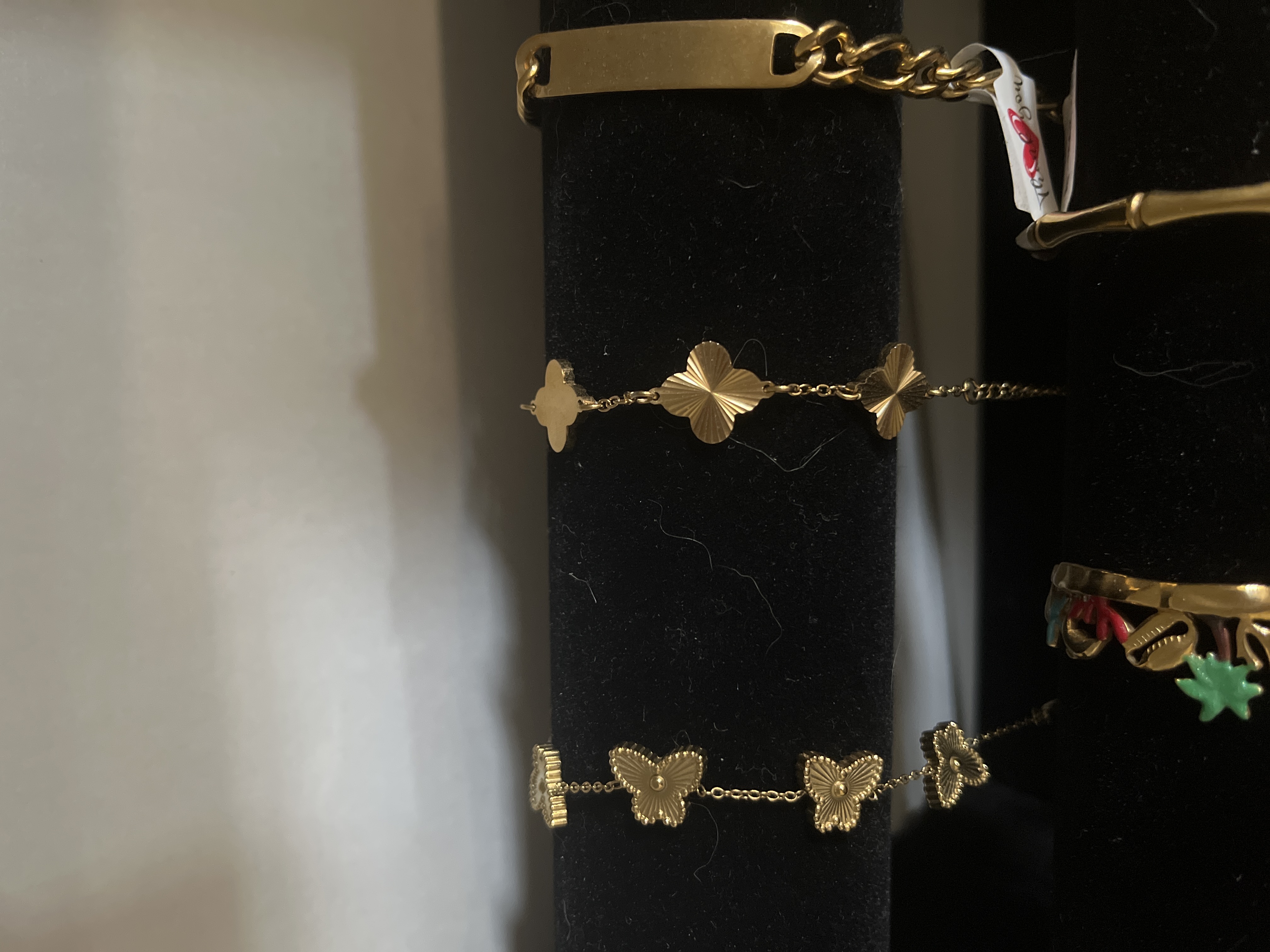 Pulseras chapadas en oro 18 k 