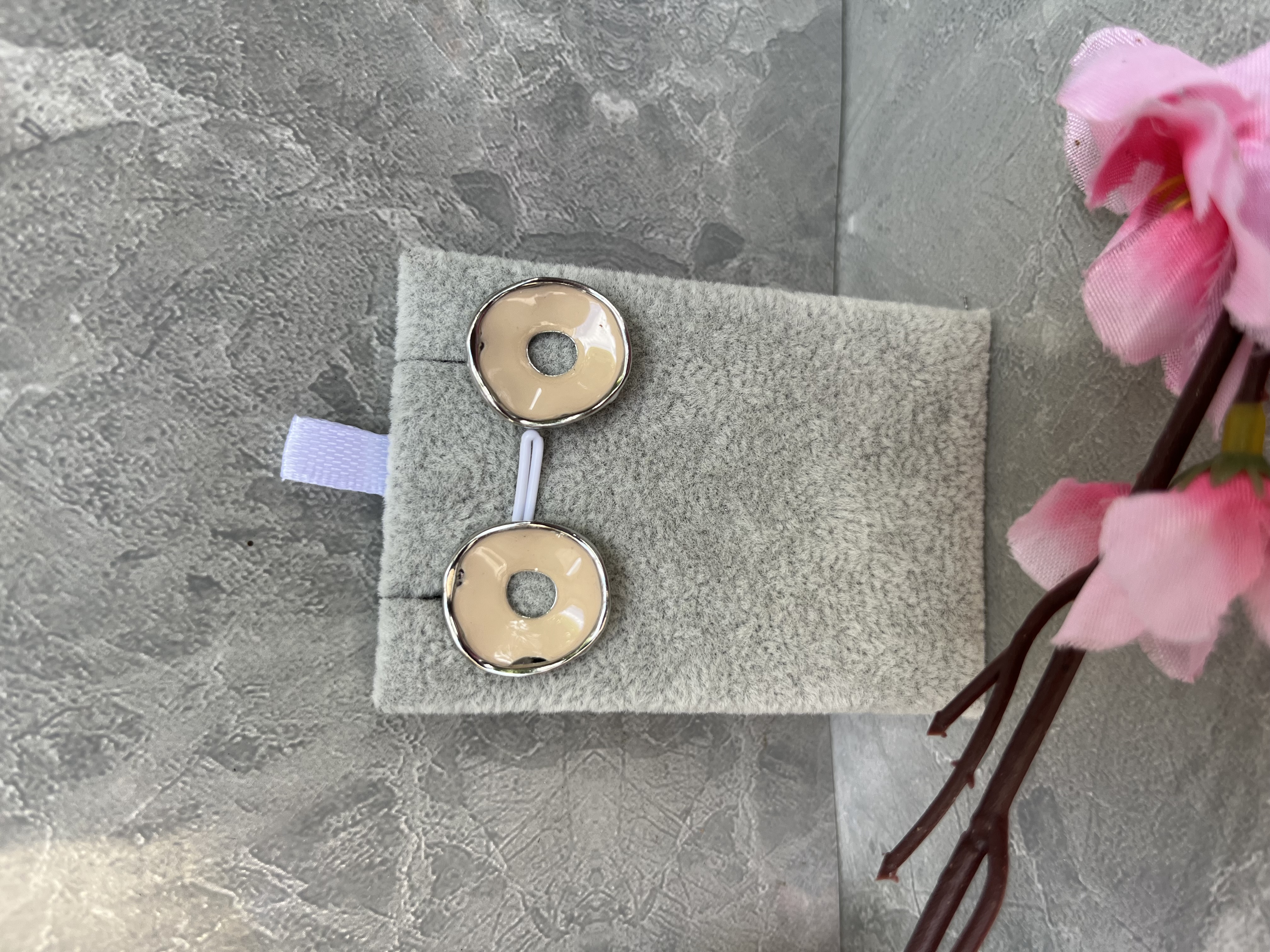 Aretes chapado en plata 