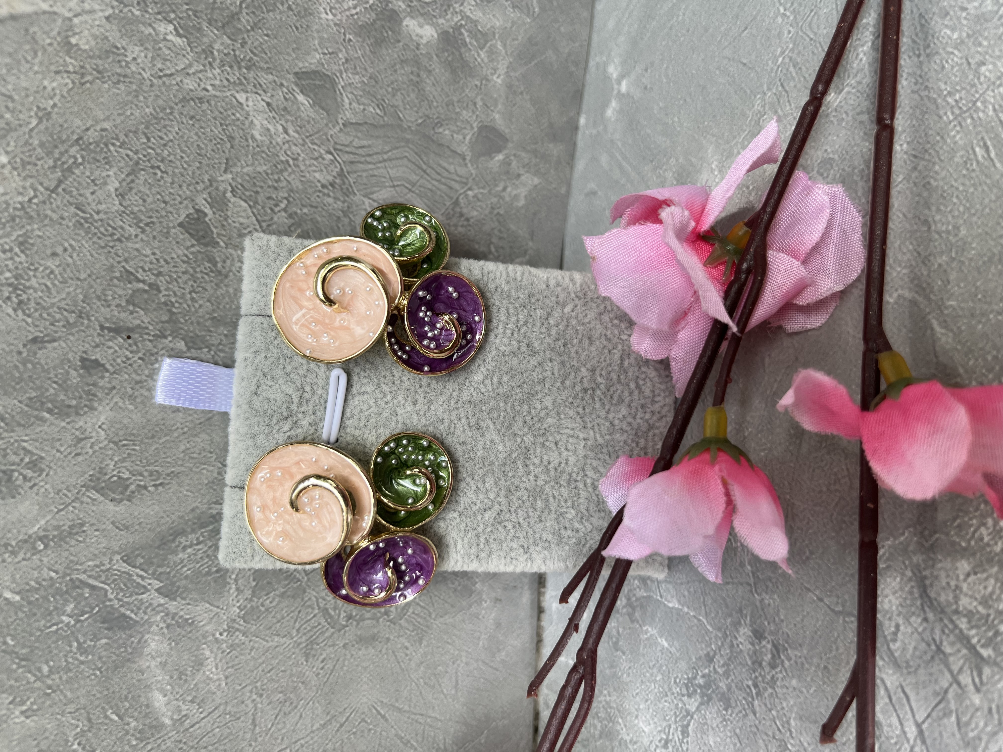 Aretes Grandes multi color 