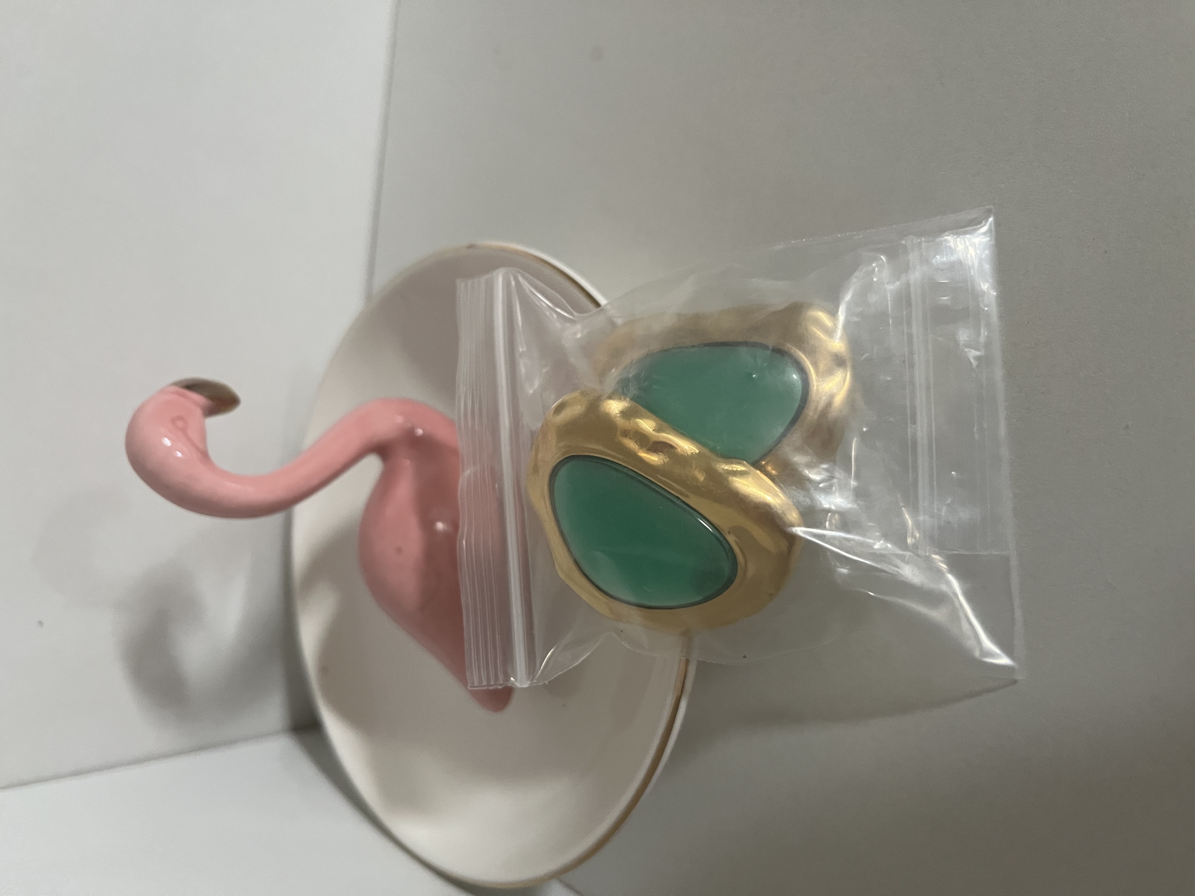 Aretes Piedra ojo de gato colombiano 