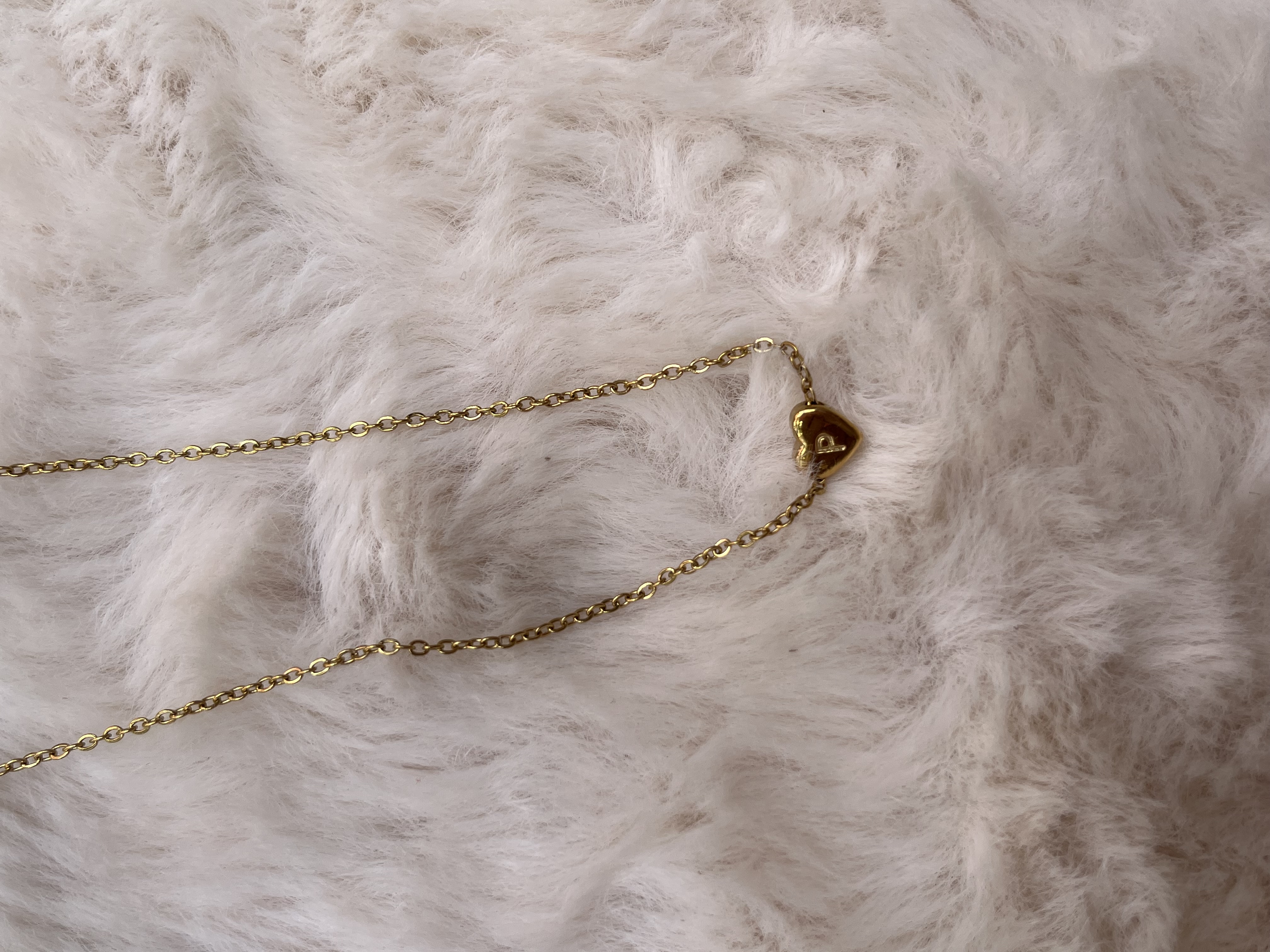 Cadena corazón letra 