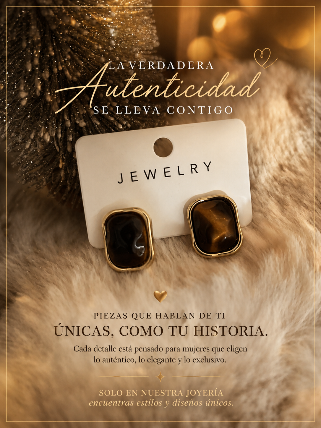 Aretes ojo de gato 