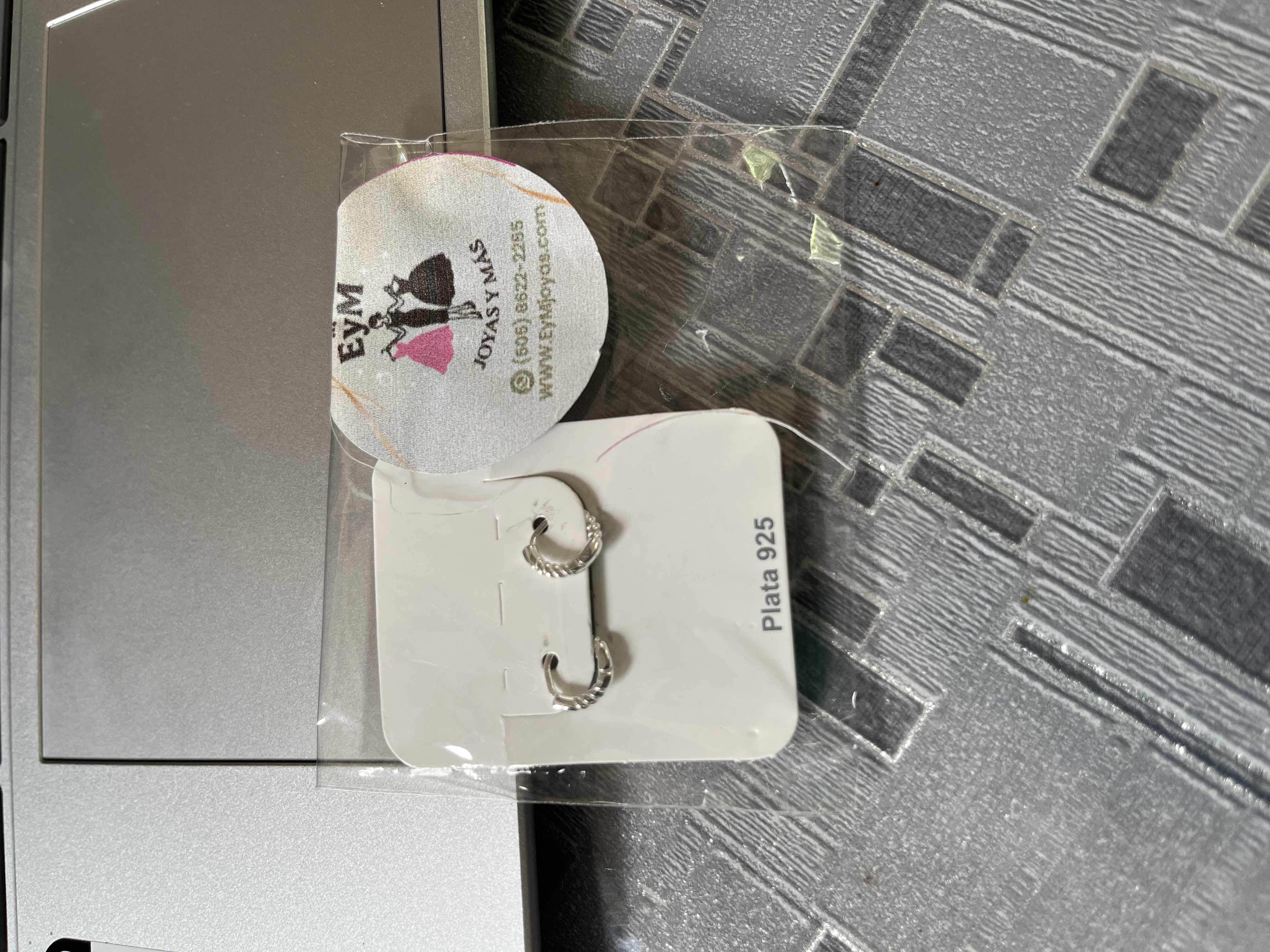 Aretes mini Hugues plata S 925 